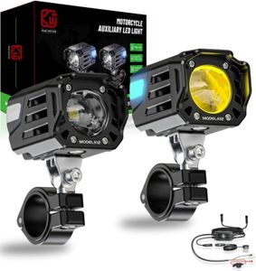 Kewig Motorcycle Auxiliary LED Fog Light 60W Amber Spotlight Lights
