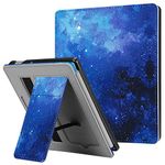 FINTIE Stand Case for All-new Kindle Oasis (10th Generation, 2019 Release & 9th Generation, 2017 Release) - Premium PU Leather Protective Sleeve Cover with Card Slot and Hand Strap, Starry Sky