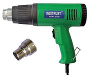 Inditrust 2000 Watt professional heat gun hot air gun with dual temperature setting for Shrink Wrapping, Packing, Paint removal heat gun designed for industrial use (GREEN)