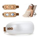 Eye Massager, 6-Level Hot & Cold, 5 Modes, 12-Point Acupressure, Bluetooth Music, Type-C Fast Charge, Electric Eye Mask for Migraine, Dry Eyes & Eye Strain Relief - Rechargeable