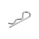 uxcell 1.8mm x 32mm Carbon Steel R Shaped Spring Cotter Clip Pin Fastener Hardware Silver Tone 20 Pcs