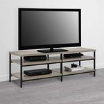 Ameriwood Elmwood Stand for TVs up to 60", Distressed Grey Oak, 152.4 x 44.96 x 50.04 cm