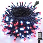 Joomer Red and White Christmas Lights String Lights 100FT 300 LED with 8 Modes Timer Connectable Waterproof Plug-in Fairy Lights for Home, Garden, Party, Holiday, Tree, Christmas Decorations