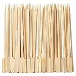 MATANA 1000 Wooden Paddle Skewers, 18cm - Flat Bamboo Sticks - Cocktails, Kebab, Burger, Barbecue, Chocolate Fountain, Fruits, BBQ Party - 100% Natural