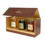 VANTATTVA-NATURE'S GOODNESS... Honey Gift Pack/Hamper- 3 Unique and rare varieties of Honey packed in beautiful handmade hard wood box | Healthy and Natural |