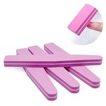 INENCE 10Pcs Ultra Light Weight Nail Soft Buffer Files Sponge Washable Double Sided 100/180 Sanding Buffing File For Acrylic nails Fake nails natural nail tips For Salon & DIYers