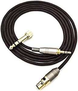 KetDirect Replacement Cable for Akg Q701 / K240 / K240S / K240Mk Ii / K702 / K271S / K141 / K171 / K181 / K271 Mkii/Pioneer Hdj-200 Headphones Audio Upgrade HiFi 4.9Ft