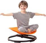 GAKINUNE Kids Sensory Chair for Autism Kids Swivel Chair, Sensory Spin Chair Seat Improve Physical Coordination Wobble Chair for Kids Sit and Spin Relief of Motion Sickness