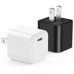 USB C Charger Block, Agtray 2-Pack Mini Type C PD Fast Charging Power Adapter Box Travel USB-C Wall Charger Cube Plug Compatible for iPhone 16 15 14 13 12 11 XR, iPad Pro Air Mini, AirPods,iwatch SE 9