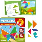 QUOKKA Magnet Board Game for Kids 3-5 - Tangram Game Kids Ages 4-8 - Travel I Road Trip I Plane I Car Ride - Board Toddler Travel Toys