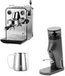 Gemilai Espresso Machine & Coffee Grinder& Milk Frothing Pitcher for Cappuccino, Latte