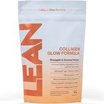 LEAN with Lilly Collagen Glow Formula Supplement for Women - Pineapple & Coconut Flavour. Hydrolyzed Type 1 Marine Collagen for Healthy Hair, Skin, Nails. 300g. Hyaluronic Acid, CoEnzyme Q10, Silica.