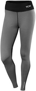 TCA Women's SuperThermal Performance Running Tights/Leggings - Castlerock Grey/Black, Small
