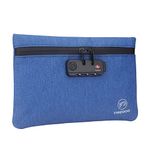 FIREDOG Smell Proof Bag, Smell Proof Pouch Case with Lock for Travel Storage (9.5 x 6.5 Inch,Blue)