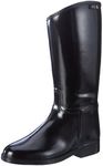 HKM Riding Boots Short and Tight with Zip Fastening, Children's, Reitstiefel -Kinder Kurz & eng- mit Reißverschluß, Black, 32 EU