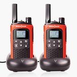 SOCOTRAN Walkie Talkies Rechargeable T80 Professional PMR446 License Free Two Way Radio 8 Channels Long Distance Portable Walky Talky VOX Monitor Privacy Code with 2000mAh Li-ion Battery & Charger