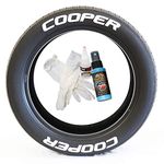 Tire Stickers Cooper Tire Lettering - Permanent DIY Glue-On Tire Letters - Custom Sizing/Colors - (Pack of 4)