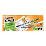 BIC Extra Smooth Mechanical Pencils with Erasers, Medium Point (0.7 mm), 12-Count Pack, Bulk Mechanical Pencils for School or Office Supplies