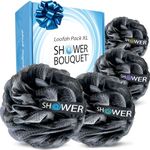 Loofah-Charcoal Bath-Sponge XL-75g-