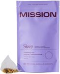 MISSION - Sleep Tea - Herbal Tea with Chamomile & Linden Blossom - Promote Restful Sleep - 30 Pyramid Tea Bags
