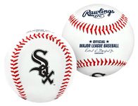 Rawlings 1240029121 MLB Chicago White Sox Team Logo Baseball, Official, White