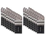 Diagtree 20 PCS Bi-Metal Oscillating Multitool Quick Release Oscillating Saw Blades Fits Fein Multimaster, Porter Cable, Black&Decker, Bosch Craftsman, Ridgid, Makita, Milwaukee, compatible with Dewalt etc