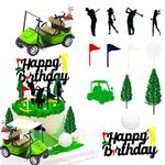 JeVenis Golf Cake Decoration Heading for the Green Cake Topper Golf Themed Cake Decorations Golf Party Supplies Golf Party Favors Golf Birthday Decoration