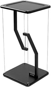 VIVO Anti-Gravity 12 inch Speaker Floor Stand, Floating Modern Speaker Holder, Audio Platform, Tensegrity Display Shelf for Home, 24 inches High, Black, STAND-TEN02B