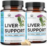 Liver Support Supplement - Herbal Blend for Men & Women with Artichoke Extract, Milk Thistle, Dandelion Root, Turmeric, Beet Root, Alfalfa, Choline & Celery Seed. 120 Capsules.