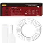 CUBEFELLER Heat Shrink Tubing - 3:1 Ratio- 3/8" (9.5mm) - 20 Feet *1pcs - White, Industrial Marine Grade Polyolefin Heat Shrink Tube,Waterproof Adhesive Lined ,Insulation Sealing Oil-Proof Wear