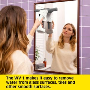 Kärcher WV 1 Window Vacuum Cleaner – Cordless, Lightweight