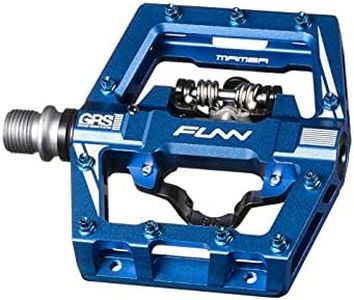 Funn Mamba S MTB Clipless Pedals, Single Sided Clip Mountain Bike Pedals, Compatible with SPD Cleats, 9/16-Inch CrMo Axle Bicycle Pedals for MTB/BMX/Gravel Cycling (Blue)