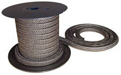 Minseal 1200 - Graphitized Expanded PTFE Graphite Braided Compression Packing for Pump Gland or Valve Stem or Mechanical Seal, 1/4" x 1/4", 8 Feet (Select Sizes 1/8" ~ 1")