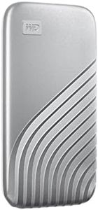 WD 2TB My Passport SSD Portable External Solid State Drive, Silver, Sturdy and Blazing Fast, Password Protection with Hardware Encryption - WDBAGF0020BSL-WESN