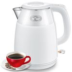 Bear® 1500W Electric Kettle for Hot Water Kettle 1.5 Liter Hot Water Boiler for Home 304 Stainless Steel Electric Tea Maker Machine with Auto Shut Off & Dry Boiling Prevention for Tea Pour Over Coffee