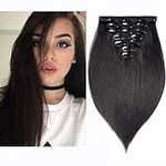 20" Clip in Human Hair Extensions F