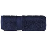 100% Egyptian Combed Cotton Bath Towels, Very Soft, Plush, fluffy & Absorbent, Quick Dry 600gsm Thick Bathroom, Shower or Guest Room, 70cm x 125cm. (Navy Blue, Cotton)