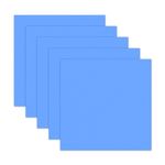 PEUTIER 5pcs 100 x 100 mm Thermal Pad, Silicone Thermal Pad Including 0.5 mm, 1 mm, 1.5 mm, 2 mm, 3 mm Thickness Thermal Conductive Pads for Laptop Heatsink CPU GPU SSD IC LED Cooler