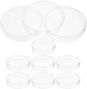 CAXUSD 10pcs Culture Plate Agar Plates Culture Petri Dishes Petri Dishes with Lid Agar Petri Dishes Science Experiment Supplies Science Laboratory Supply Reaction Plate Plastic