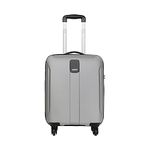 Safari Thorium Sharp Antiscratch 55 Cms Polycarbonate Silver Cabin 4 Wheels Hardshell Inline Suitcase, Small