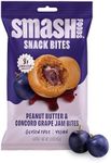 Smash Foods Grape Energy Bites | 5 Gluten-Free Vegan Snack Balls with No Sugar Added | 8g Protein, Superfood Jam, Chia Seeds | On-the-Go Convenience | Peanut Butter & Grape | 8 Packs