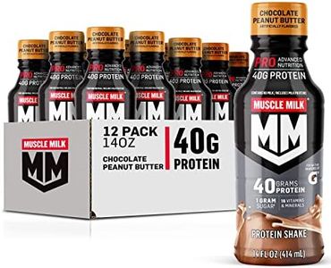 Muscle Milk Pro Series Protein Shake, Chocolate Peanut Butter, 40g Protein, 14 Fl Oz (Pack of 12)