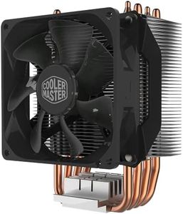 Cooler Master Hyper H412R Compact CPU Air Cooler, 95mm PWM Fan, 4 Copper Direct Contact Heat Pipe for AMD Ryzen/Intel LGA1200/1151 Silver