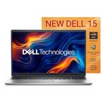 Dell Inspiron 3535, AMD Ryzen 5-7530U, 16 GB RAM, 512 GB SSD, FHD IPS 15.6"/39.62 cm, 120Hz, Windows 11, MS Office 2024, Platinum Silver, 1.67 kg, Thin & Light Laptop