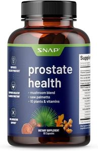 Snap Prostate Health Support Supplement - Natural Prostate Supplements for Men with Organic Saw Palmetto Extract & Turmeric, Prostate Support, Urinary Tract Health, Immune Support (90 Capsules)