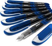 Zebra Fuente - Disposable Fountain Pen - Blue Ink - Pack of 6