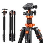 K&F CONCEPT Tripod for Camera, 78" Aluminum Camera Tripod, 81" Tripods & Monopods, Stable Heavy Duty Travel Tripod for DSLR Cameras, Max Load 22 lbs