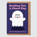 Get Well Soon Card - Sending You A ghost Hug - Wellbeing Card - Mental Health Card - Wellbeing Gifts - Get Well Soon Gifts - For Her - For Friend - For Him - Partner - Bestie - Bae