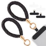 OUTXE Phone Lanyard, Lanyard Compatible with All Smartphone, Black, Large