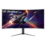 LG UltraGear 45GR95QE - 45 Inch Curved OLED Gaming Monitor WQHD (3440 x 1440), 240Hz Refresh Rate, 0.03ms Response Time, Anti-glare, AMD FreeSync Premium, NVIDIA G-SYNC Compatible, HDMI 2.1